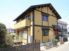 松澤輝男作品　切妻屋根の家